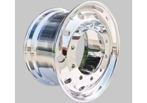 22-inch Steel Truck Rim 11r22.5 4x4 Black and Chrome 8-10 holes.