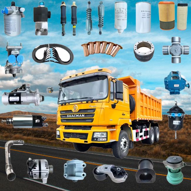 Shacman trucks and spare parts.
