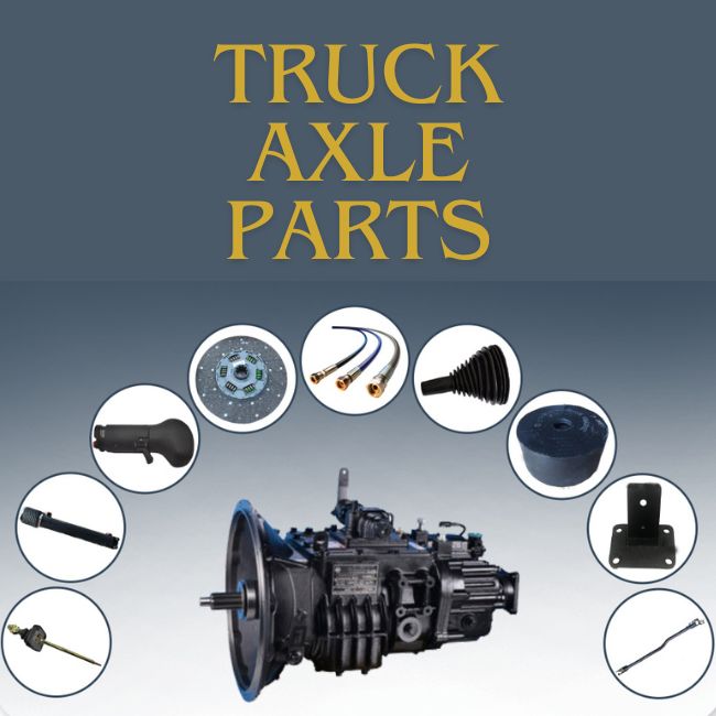 Truck axle and chassis parts.