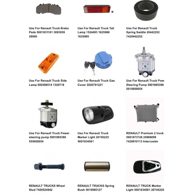 Renault European Truck Parts.