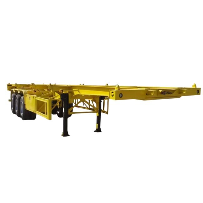 Truck trailers 3 Axle 40ft Skeleton Container Chassis.