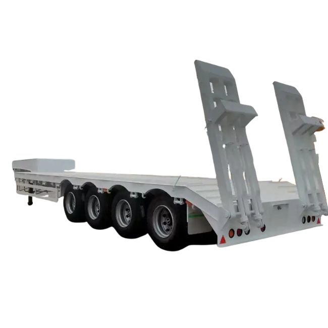 Truck trailers 4 Axle Low Bed Trailer.
